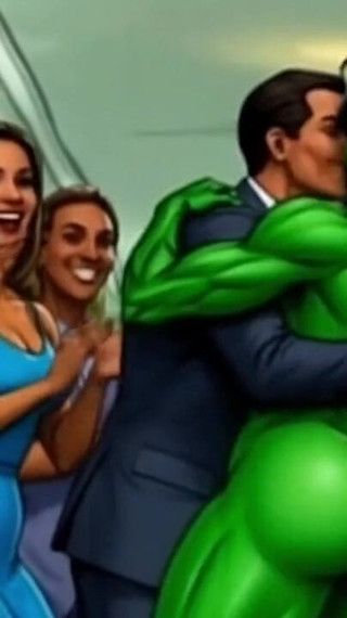 Slutty She-hulk Public Nudity. Cartoon