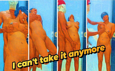 Just a Super Hot Face Slapping and Boobs Punishment with New Cartoon Effect