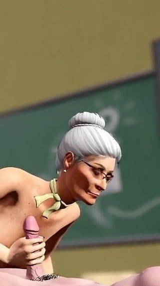 Old teacher horny student