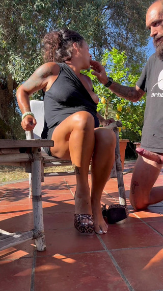 Foot Job with High Heels