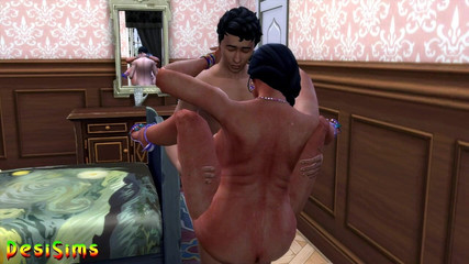 English Version - Desi mallu saree aunty cheating with a boy - WickedWhims