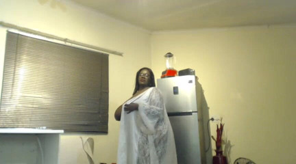 African Fat Ass SSBBW Strip Teasing and Moaning