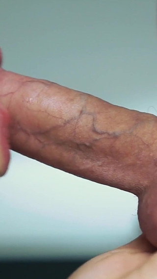 Great Blowjob Without Hands, Cum in Mouth - Close up