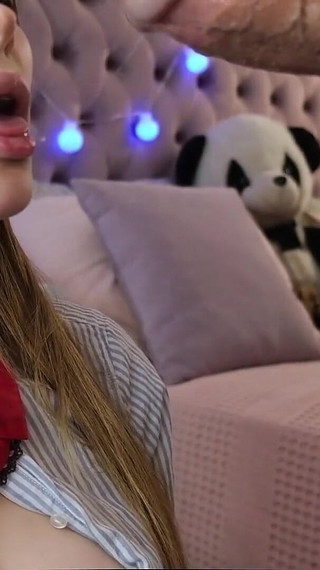 Juicy Blowjob in College Uniform