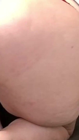 Red Panties Going up the Ass