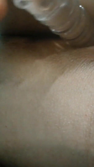 Close up Anal Fucking Ass with Glass Dildo