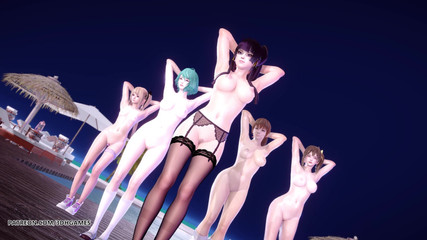 [MMD] 2 Phut Hon Sexy Naked Dance Marie Rose Tamaki Misaki Kasumi Nyotengu Doa Uncensored Hentai