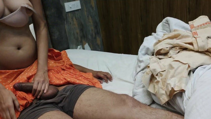 Indian Stepmom Came Into My Room - I'm Already Jerking off - She Looks and Gets Excited - I Fuck My Horny Stepmom