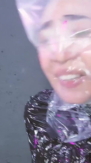 HD Moni Lee First Mummification Breath Play Bag Swimcap