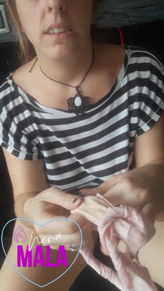 Sex Education. Nenamala Parades and Leaves Her Pantys Very Creamy. Sale of Used Thongs