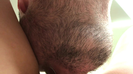 Gotcha! the Wife Spied on Her Husband While He Jerked off and Then Make Him to Fuck Her and Clean up After Himself