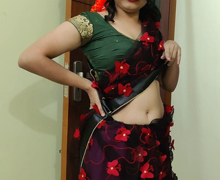 Mallu Guy and Indian Sexy Desi Hot Tamil Stepaunty in Saree Having Sex and Blow Job - Dirty Talk