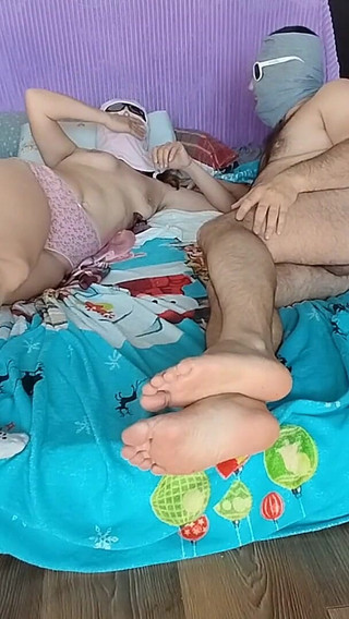 Foreplay in the Bedroom with an Amateur Couple.