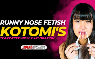 Kotomi's Teary-eyed Nose Exploration: a Cotton Thread Adventure