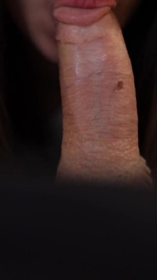 Asian Babe Gives Couchside Blowjob & Oral Creampie