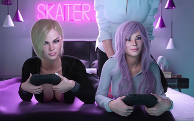 Apocalust: game Night with My Best Friends - hard Sex! fucking My Friend's Delicious Pussy  3D Hentai Game