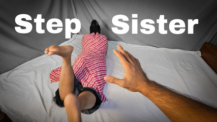 Stepsister and Me for the First Time Having Sex When We're Alone at Home