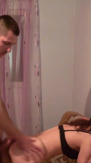 Sexy Ass Redhead Teen Bent Over Is Fucked Rough in Her Asshole and in Her Pussy by Her Redneck Boy Friend