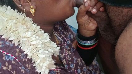 Cock Hungry Tamil Wife Deep Sucking and Hard Doggy Fucking