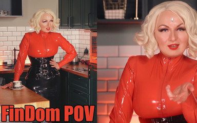 Financial domination latex video