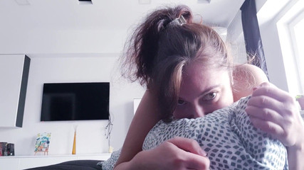 Hungry Pussy Is Looking for a Way to Get a Huge Orgasm Pillow Humping