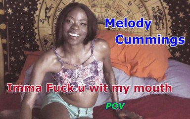 Melody Cummings sucks cock gets cum blasted