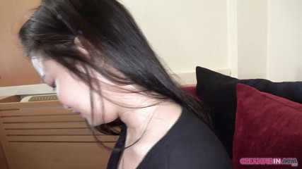 She was slightly angry about creampie