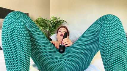 Stuffing Leggings up My MILF Pussy