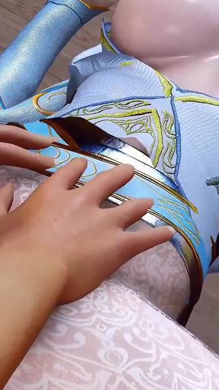 3D Hot Cosplay Babe Naked Her Boobs Got Fucked by Old Cock