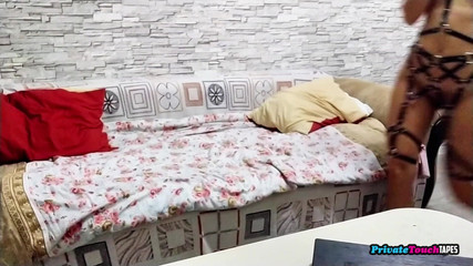 Horny Wife Masturbates with Sexy Lingerie on