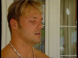 Busty redhead gets her shaved pussy fucked outdoors