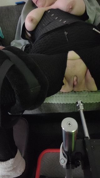 Fucking Machine with New Big Dildo Part 1