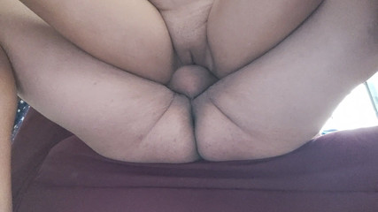 Double Amazon Position to My Pussy in the Living Room