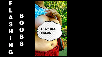 Outdoor Walking Around and Talking Dirty. I'm Flashing My Huge Natural Tits and Hairy Pussy.