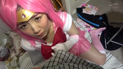 I Turned the Slutty Bod Housewife Into Chibi-moon with a Costume, and She Came While Making a Sad Face (creampie) (sweat)