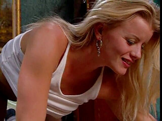 Blonde beauty is getting anally plowed on the bed