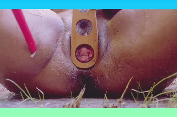 Milf penetrates herself with rare objects