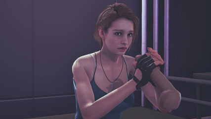 Jill Valentine jerking your cock facial
