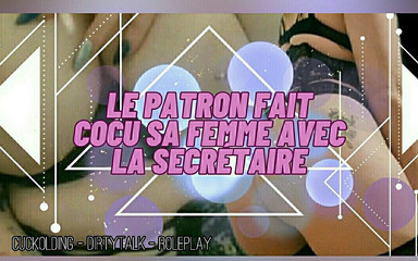 Cuckolding Dirtytalk Roleplay The Boss Cuckolds His Wife With The Secretary