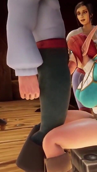 Redhead Elf Gets Railed in Front of Pirates - Warcraft Porn Parody