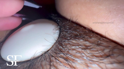 Young Woman with a Creamy Pussy