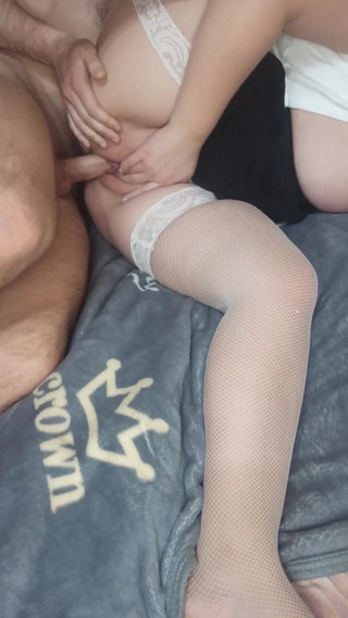 Young student with red heels begs to fill her pussy with hot cum