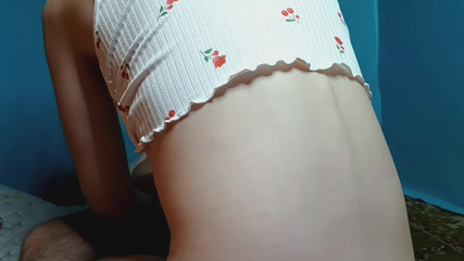 Babysitter Riding and Play with Her Toy