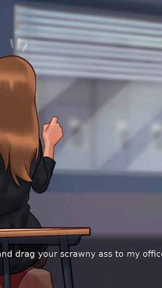 Gorgeous Busty Slut Fills Her Pussy with Big Dildo - Summertime Saga 3D Animated Porn Game