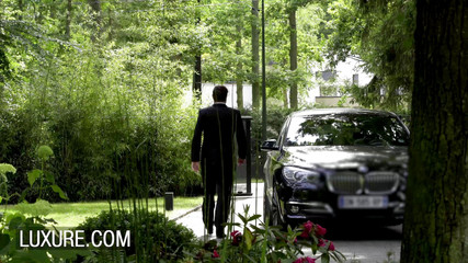 Lucky limo driver in a hot threesome with Anna Polina and Jessie Volt