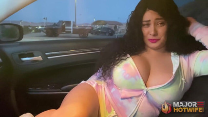 Jogging Hotwife Car Ride