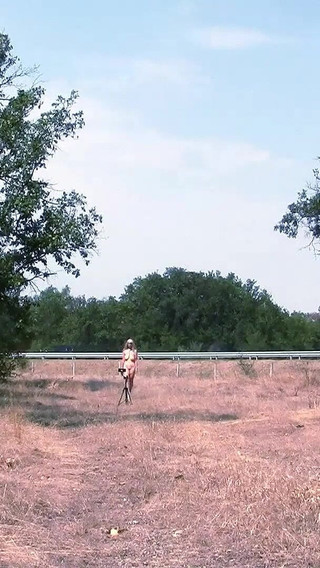 Slave Walks Around in a Chastity Belt and Double Penetrates the Highway