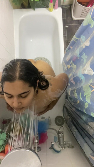 BBW Asian in the Shower