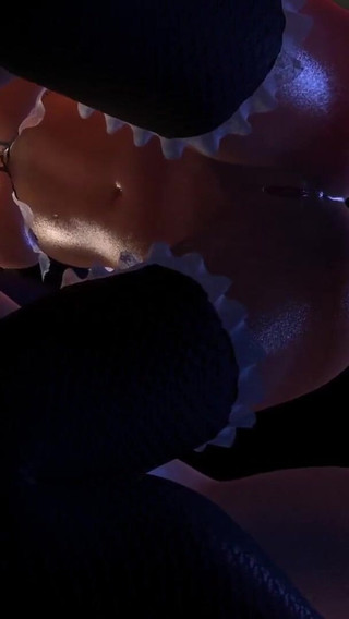 Maid serves her master with nice handjob