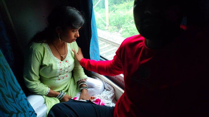 An Unknown Man Came and Sat on Bhabhi's Seat and Enjoying Sexi Moment